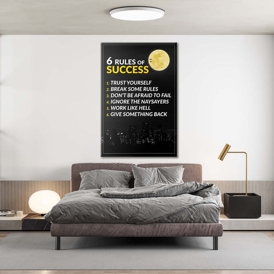 6 Rules Of Success Canvas 