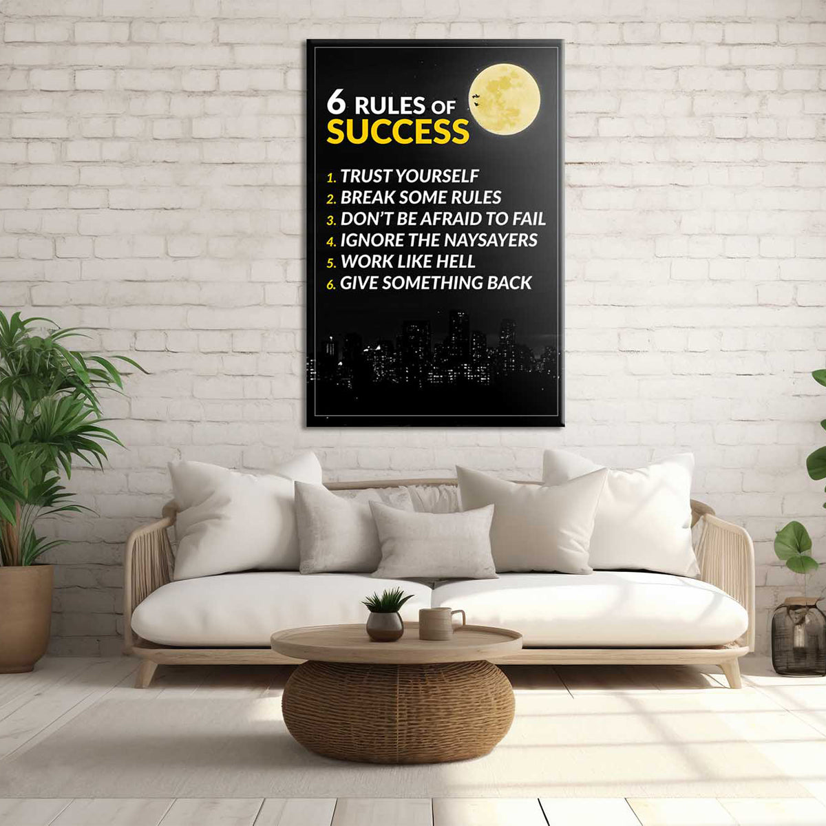 6 Rules Of Success Canvas 