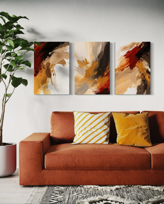 AUTUMN BLAZE SET OF 3 WALL ART 