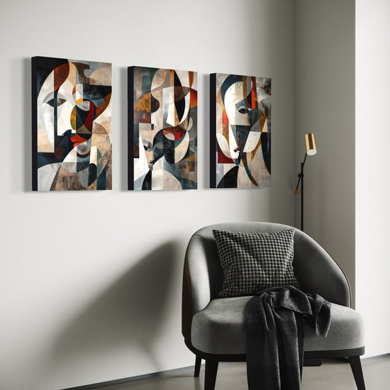 Emerald Whispers Set of 3 Wall Art - Blanq Canvas