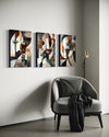 Emerald Whispers Set of 3 Wall Art - Blanq Canvas