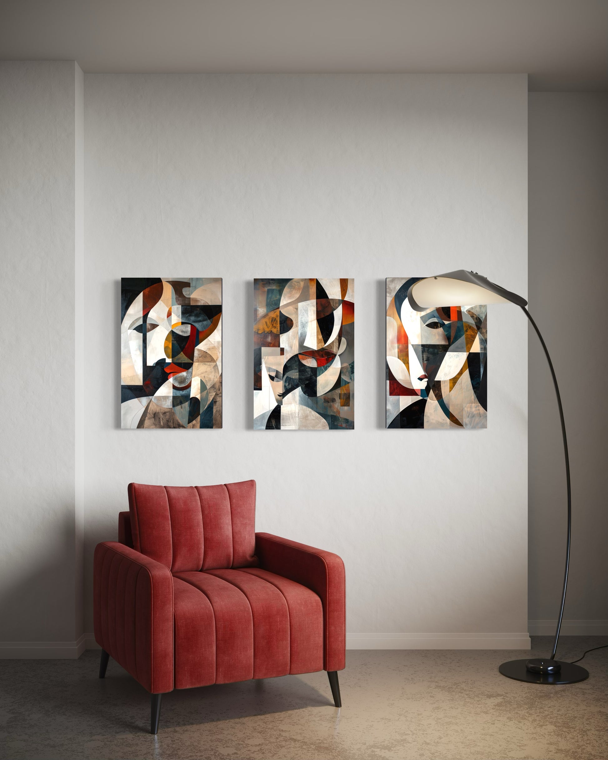 Emerald Whispers Set of 3 Wall Art - Blanq Canvas