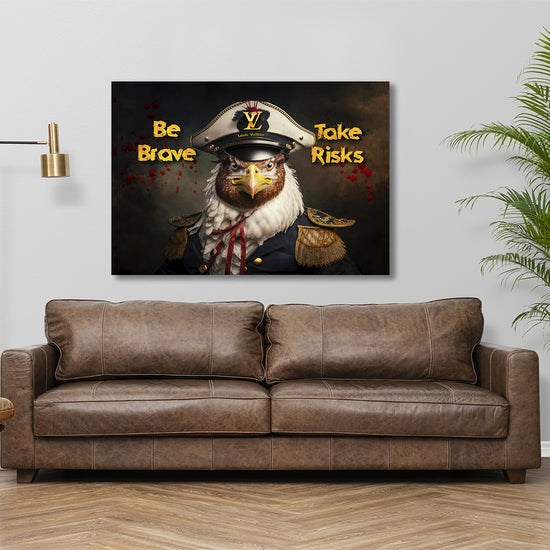 Be Brave Take Risk Canvas 
