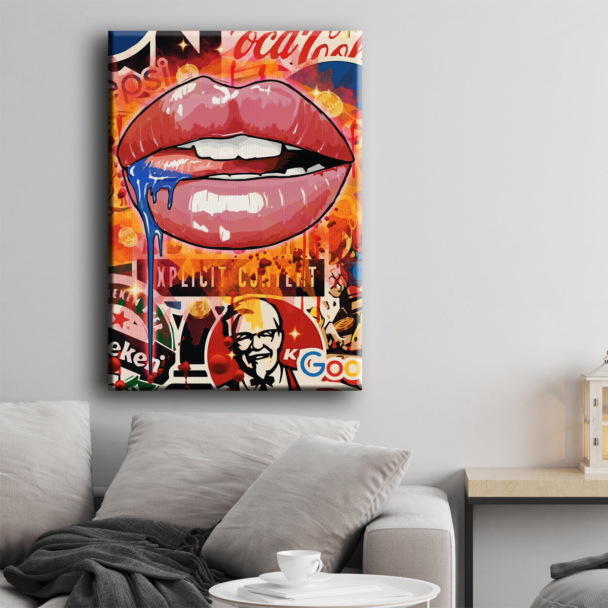 Branded Lips Canvas 