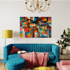 Colour Burst Abstract Canvas