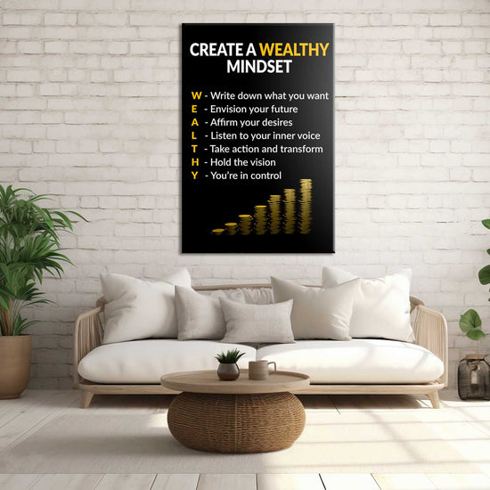 Create A Wealthy Mindset Canvas 
