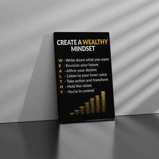 Create A Wealthy Mindset Canvas 