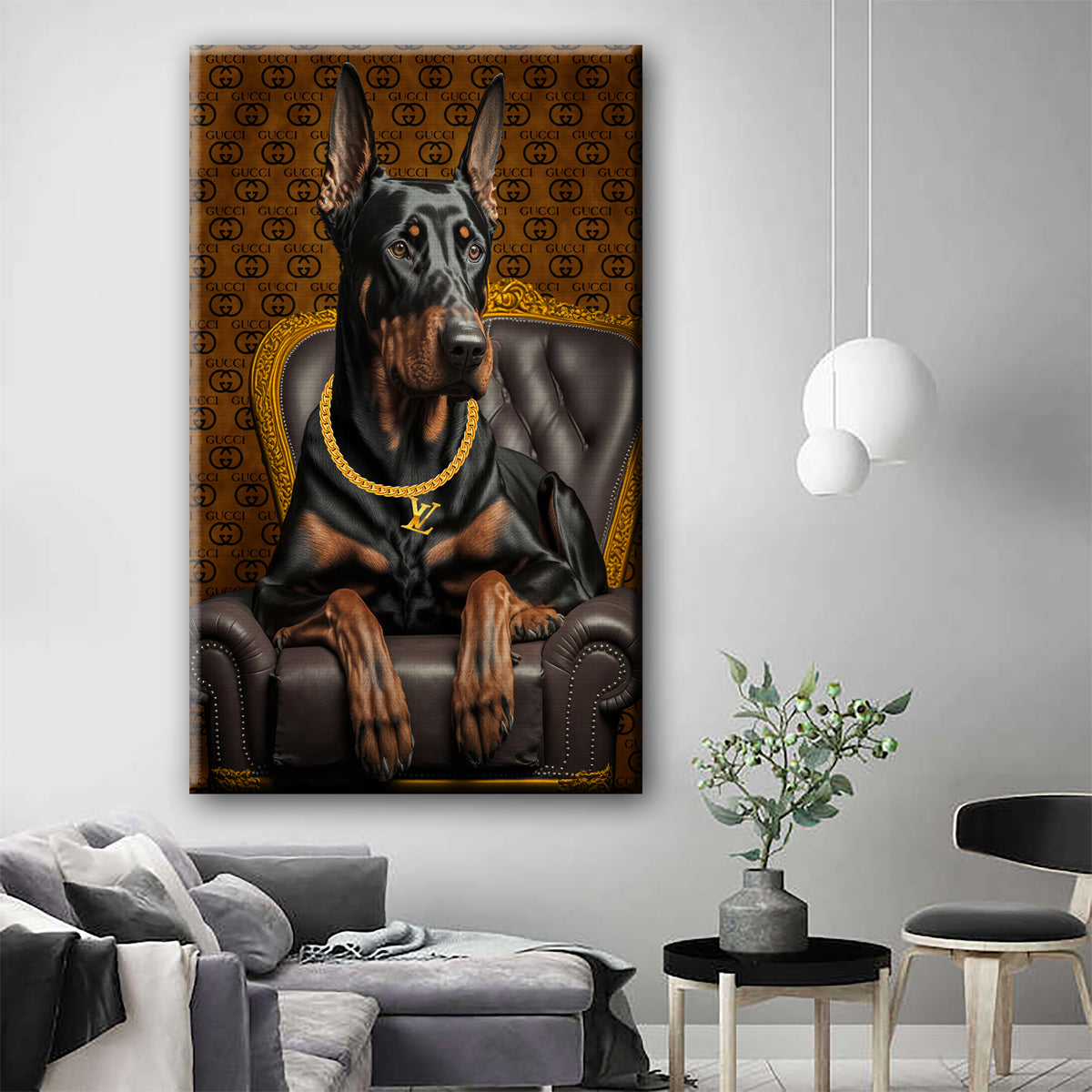 Doberman Canvas 