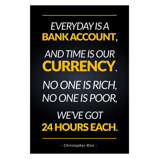 Everyday Is Bank Account Canvas 
