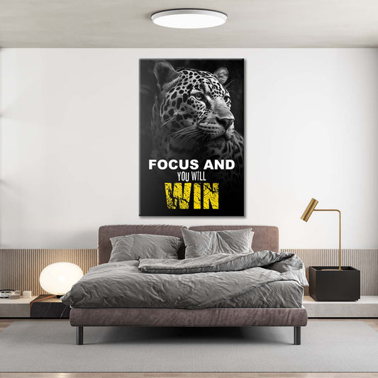 Focus And You Will Win Canvas 