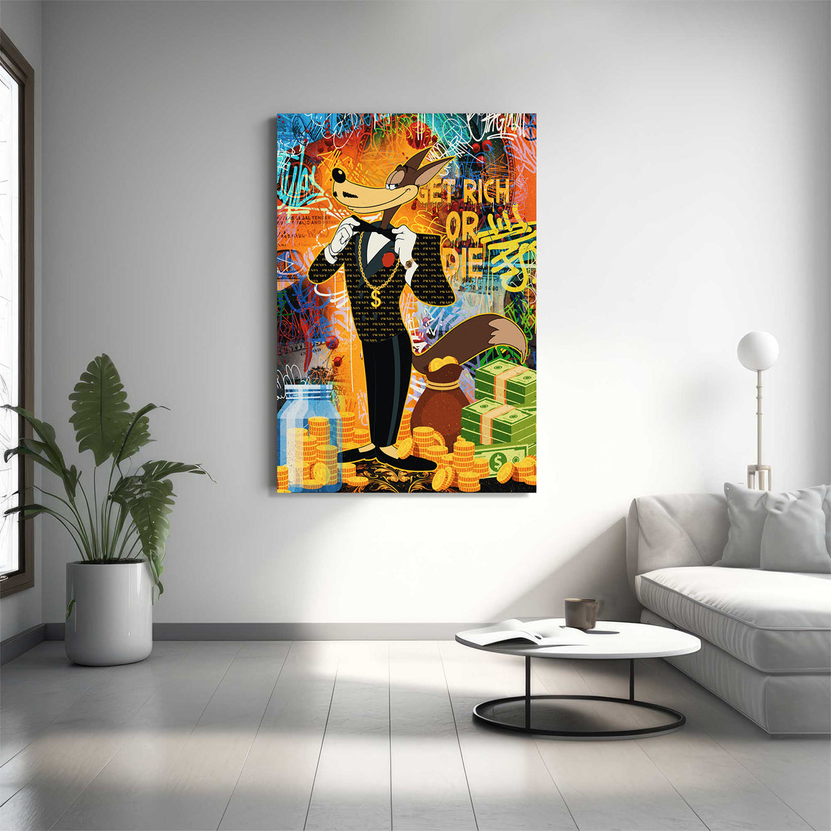 Get Rich Or Die Canvas 