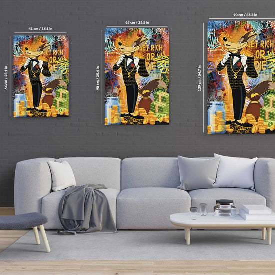 Get Rich Or Die Canvas 