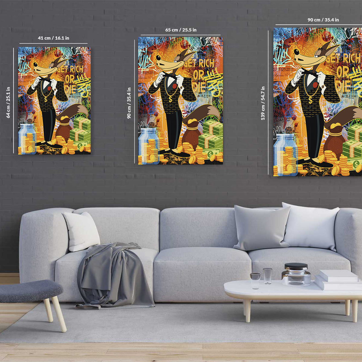 Get Rich Or Die Canvas 