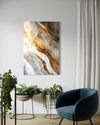 Glided Horizons Abstract Canvas
