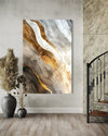 Glided Horizons Abstract Canvas