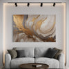 Golden Haze Abstract Canvas