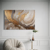Golden Haze Abstract Canvas