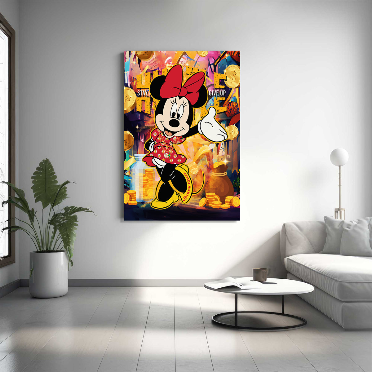Hustle & Never Give Up Canvas 