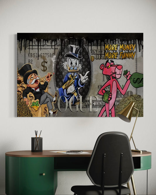 MORE MONEY MORE FUNNY CANVAS-US