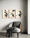 Inked Whispers Set of 3 Wall Art