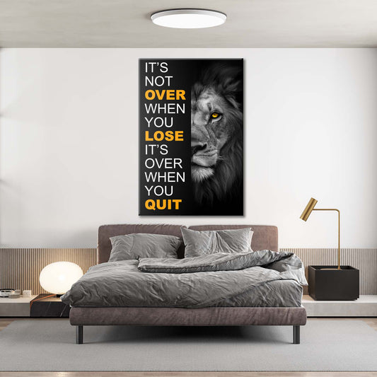 It's Not Over When You Lose Canvas 