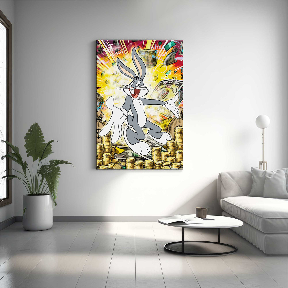 Money Bunny Canvas 