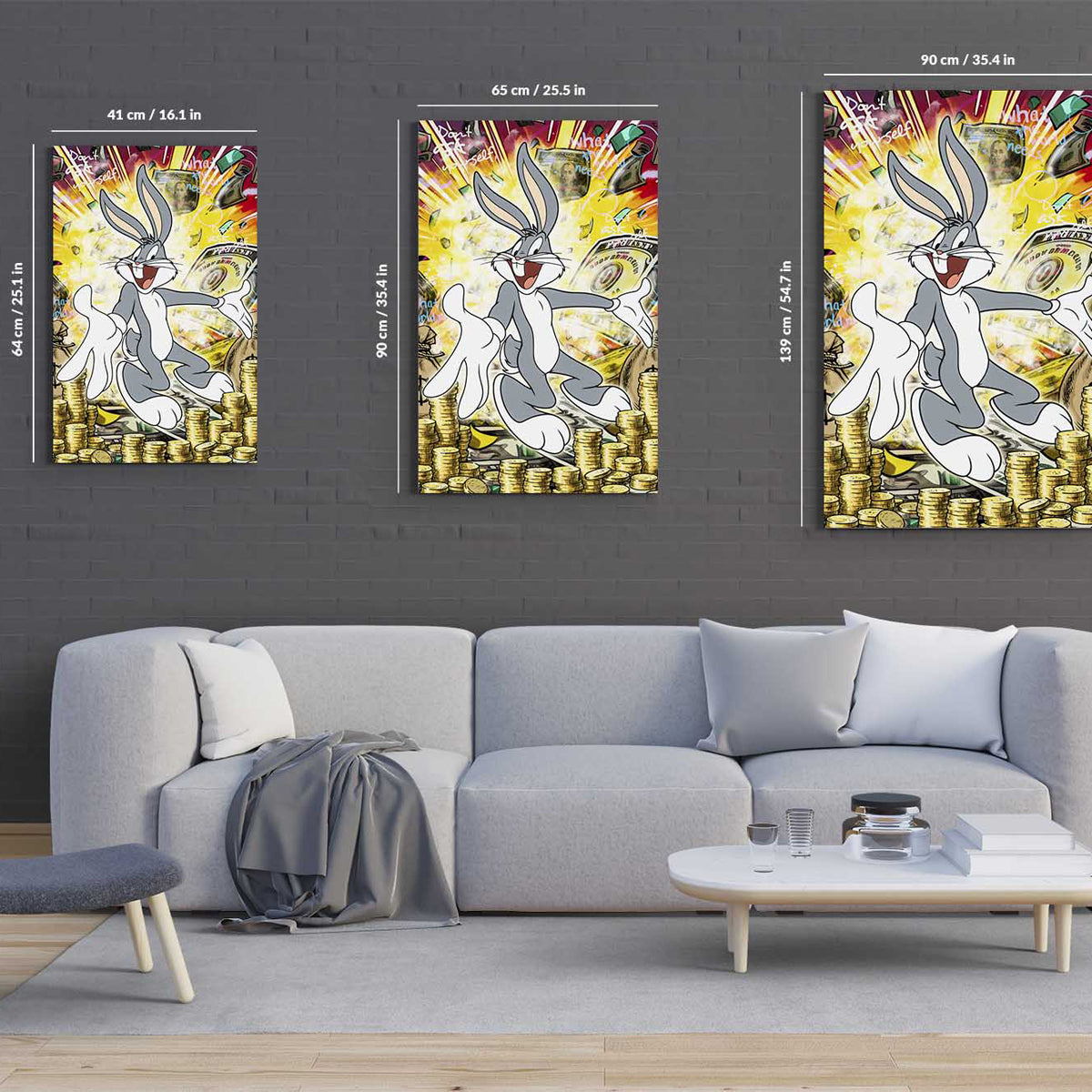 Money Bunny Canvas 