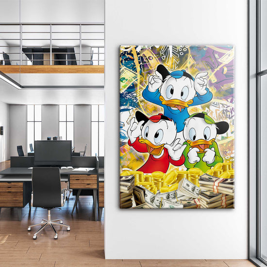 Money Ducks Canvas 