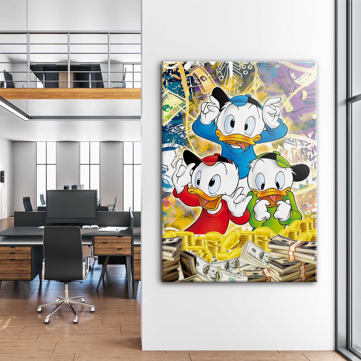 Money Ducks Canvas 