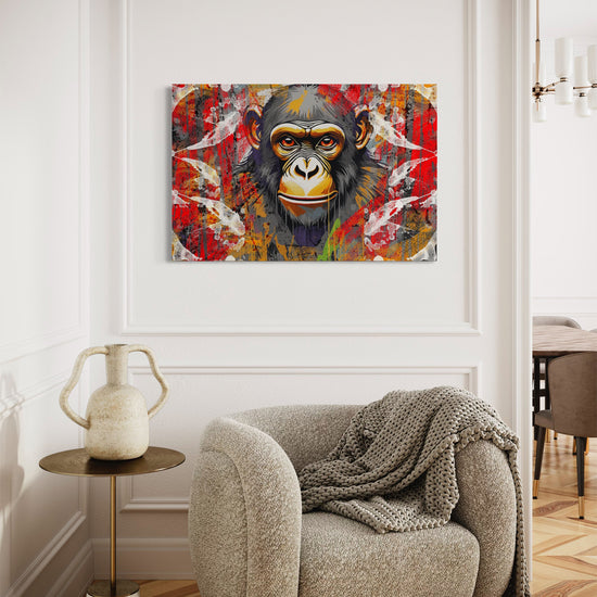 Monkey Mirage Abstract Canvas