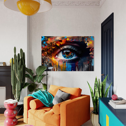 Mystic Gaze Abstract Canvas