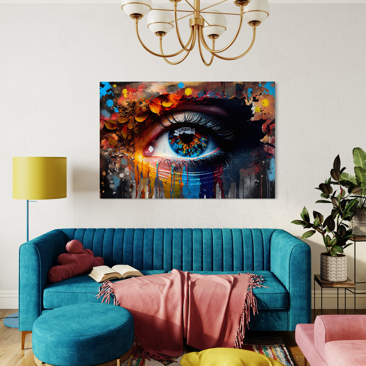 Mystic Gaze Abstract Canvas - Blanq Canvas