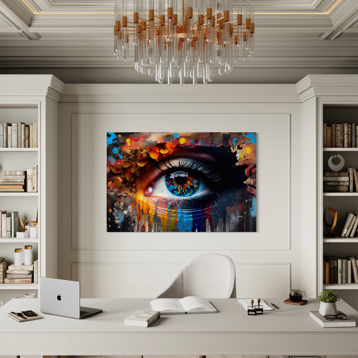 Mystic Gaze Abstract Canvas
