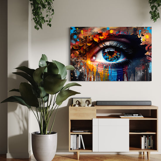 Mystic Gaze Abstract Canvas - Blanq Canvas