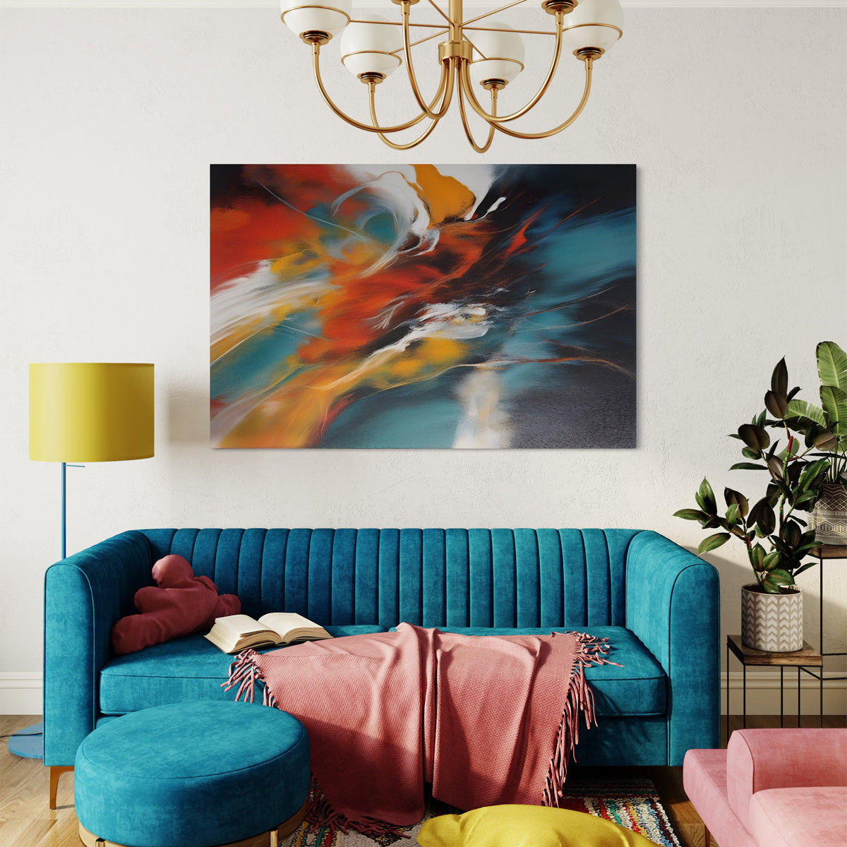 Mystic Hues Abstract Canvas