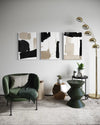 NOIR SAND SET OF 3 WALL ART 