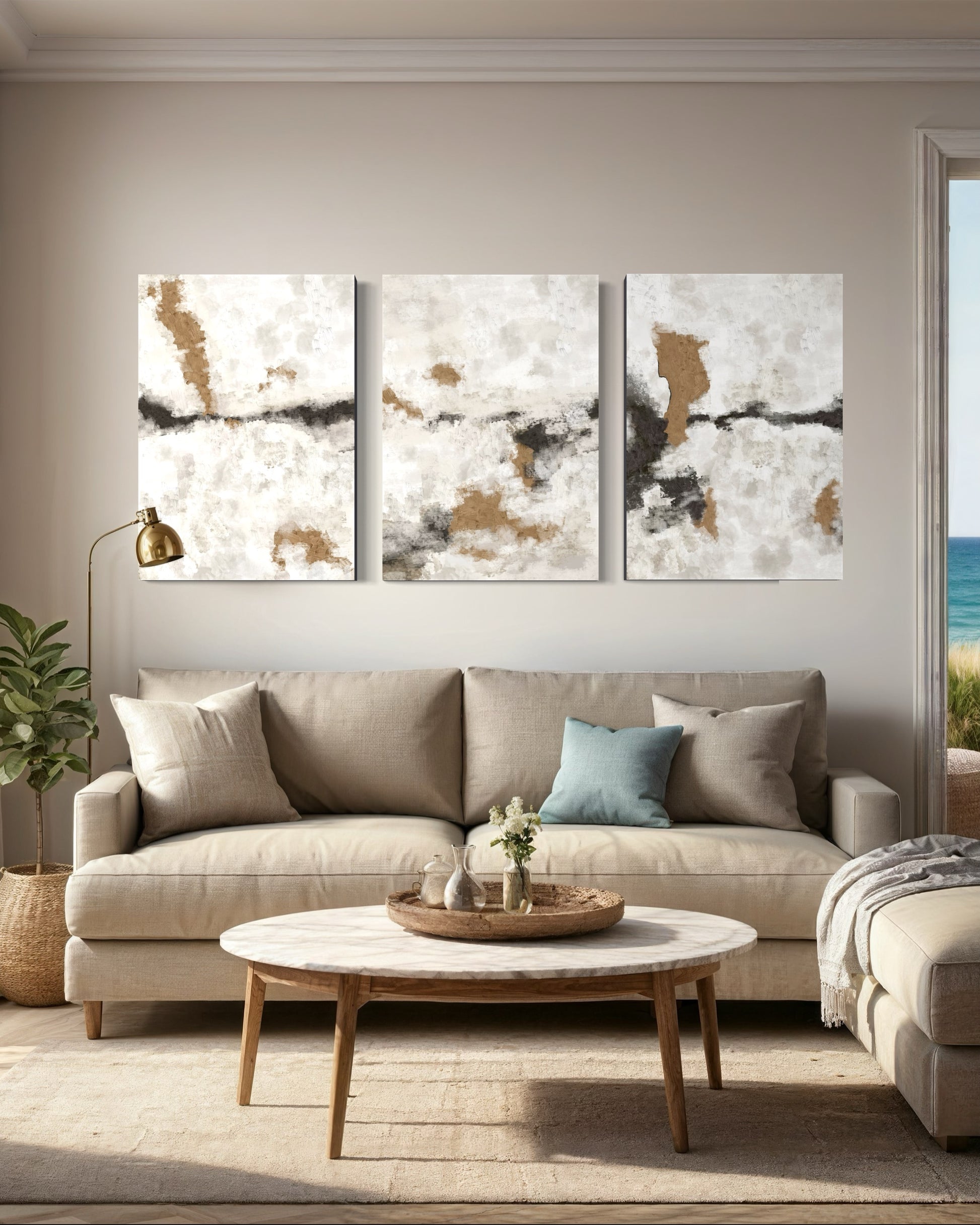 Neutral Narratives Set Of 3 Wall Art 