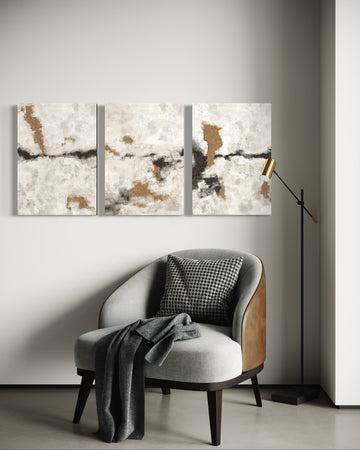 Neutral Narratives Set Of 3 Wall Art 