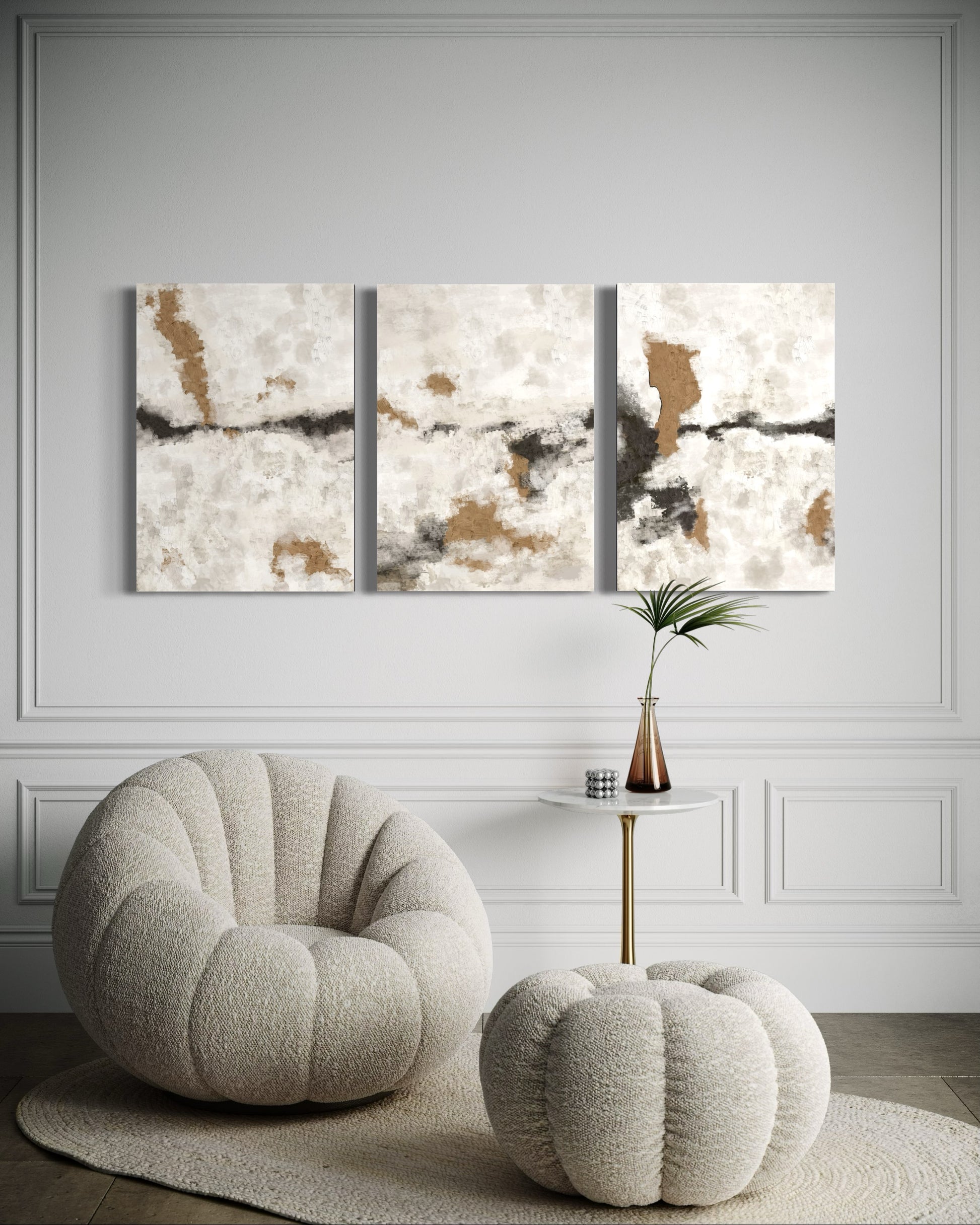 Neutral Narratives Set Of 3 Wall Art 
