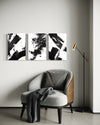 Noir Blanc Set of 3 Wall Art 
