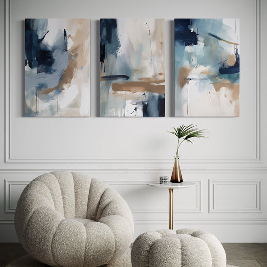 OCEANS EMBRACE SET OF 3 WALL ART 