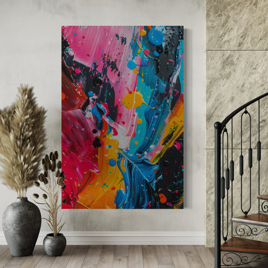 Paint Splatter Abstract Canvas