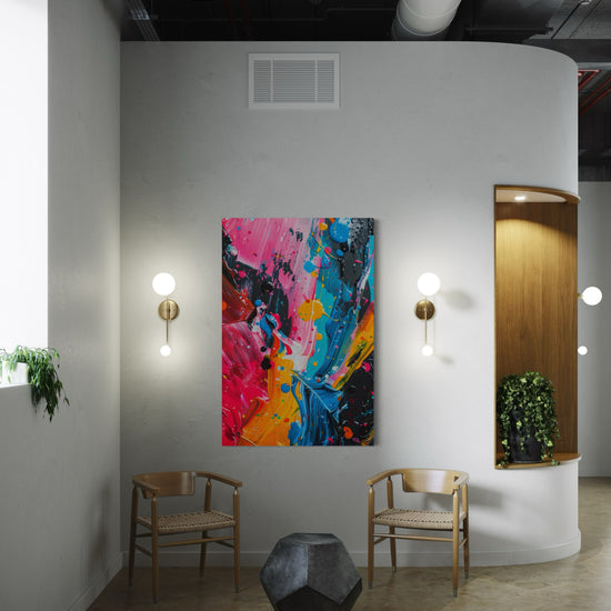 Paint Splatter Abstract Canvas