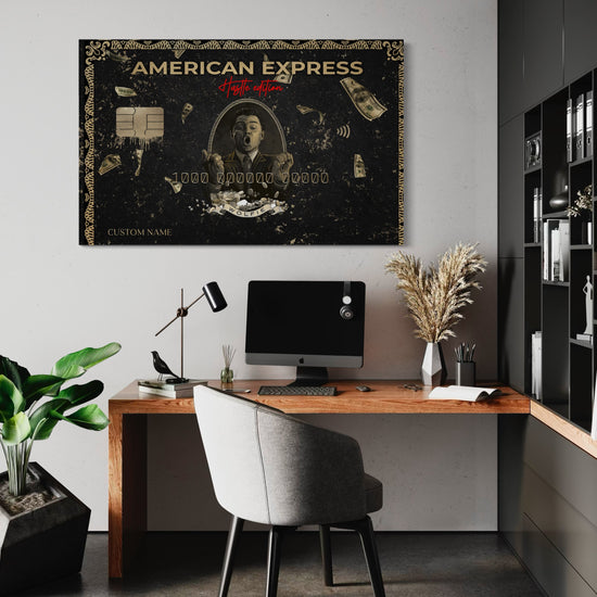 Personalised American Express Hustle Edition Canvas 
