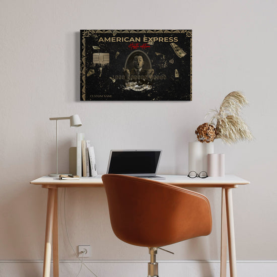 Personalised American Express Hustle Edition Canvas 