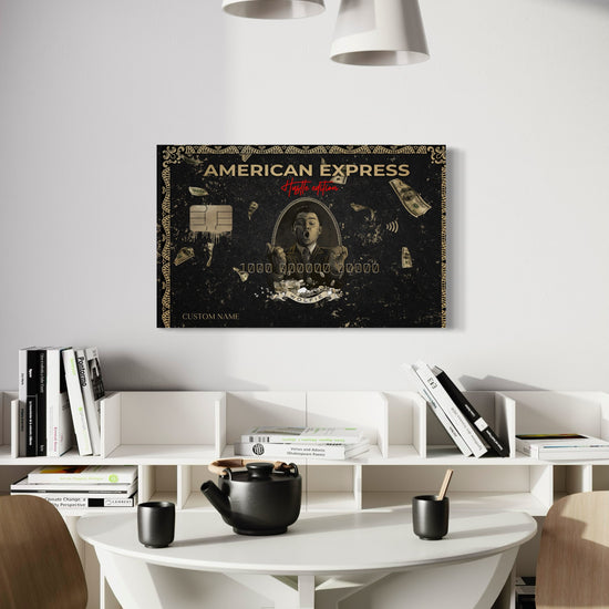 Personalised American Express Hustle Edition Canvas 