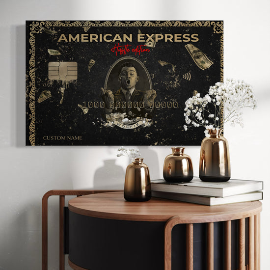 Personalised American Express Hustle Edition Canvas 