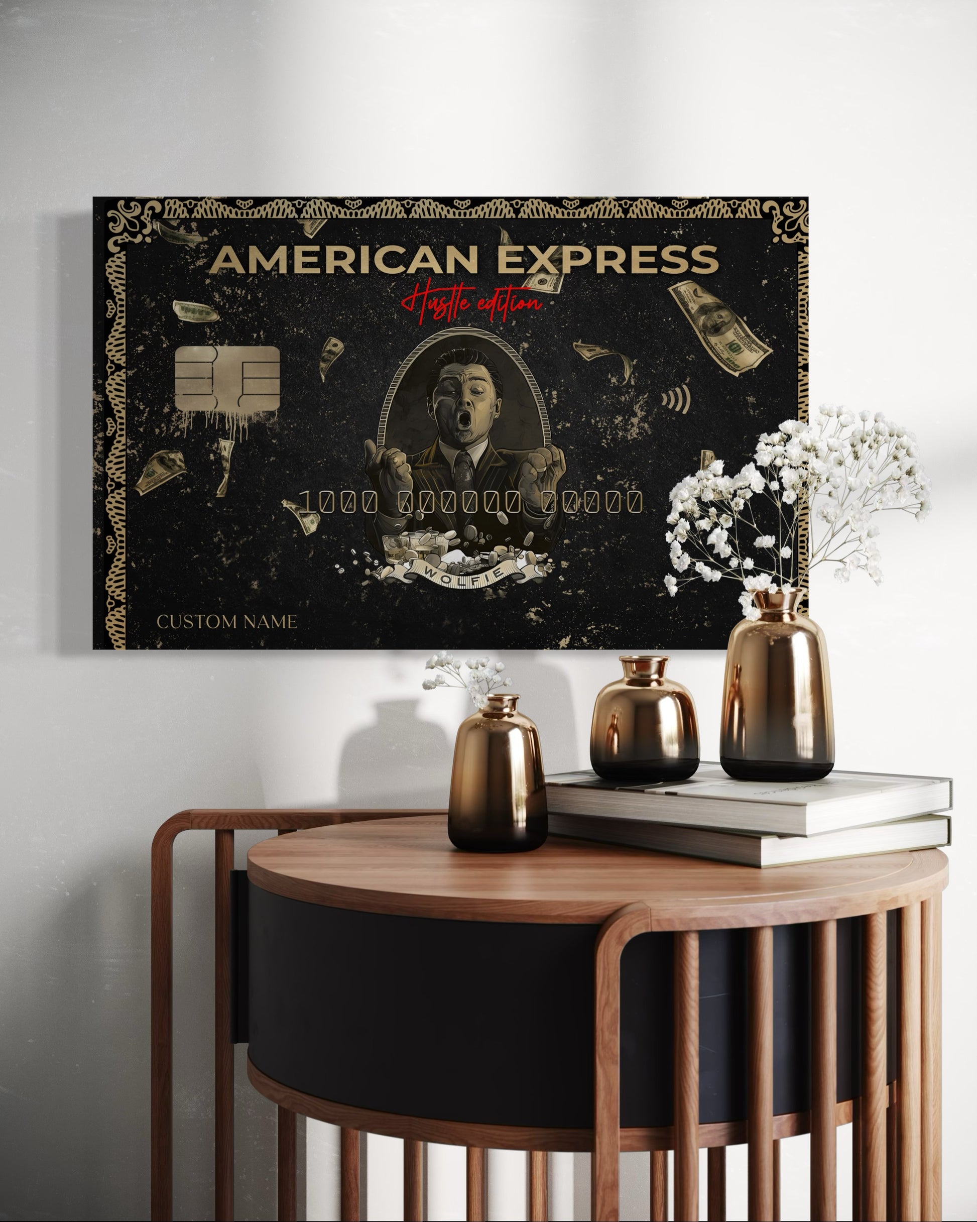 Personalised American Express Hustle Edition Canvas 