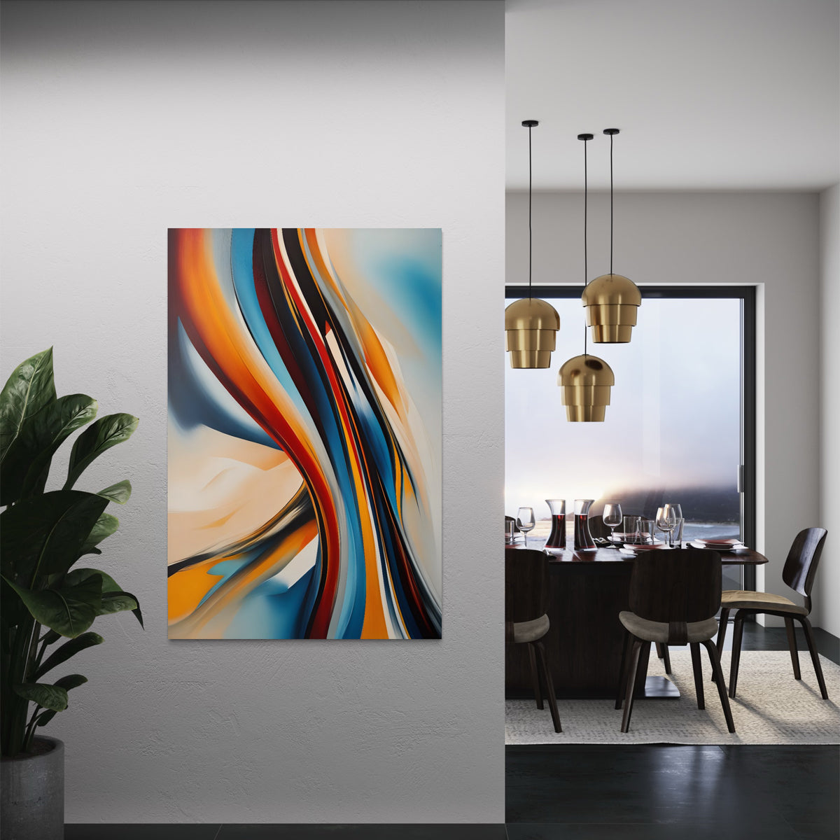 Rainbow Reverie Abstract Canvas - Blanq Canvas