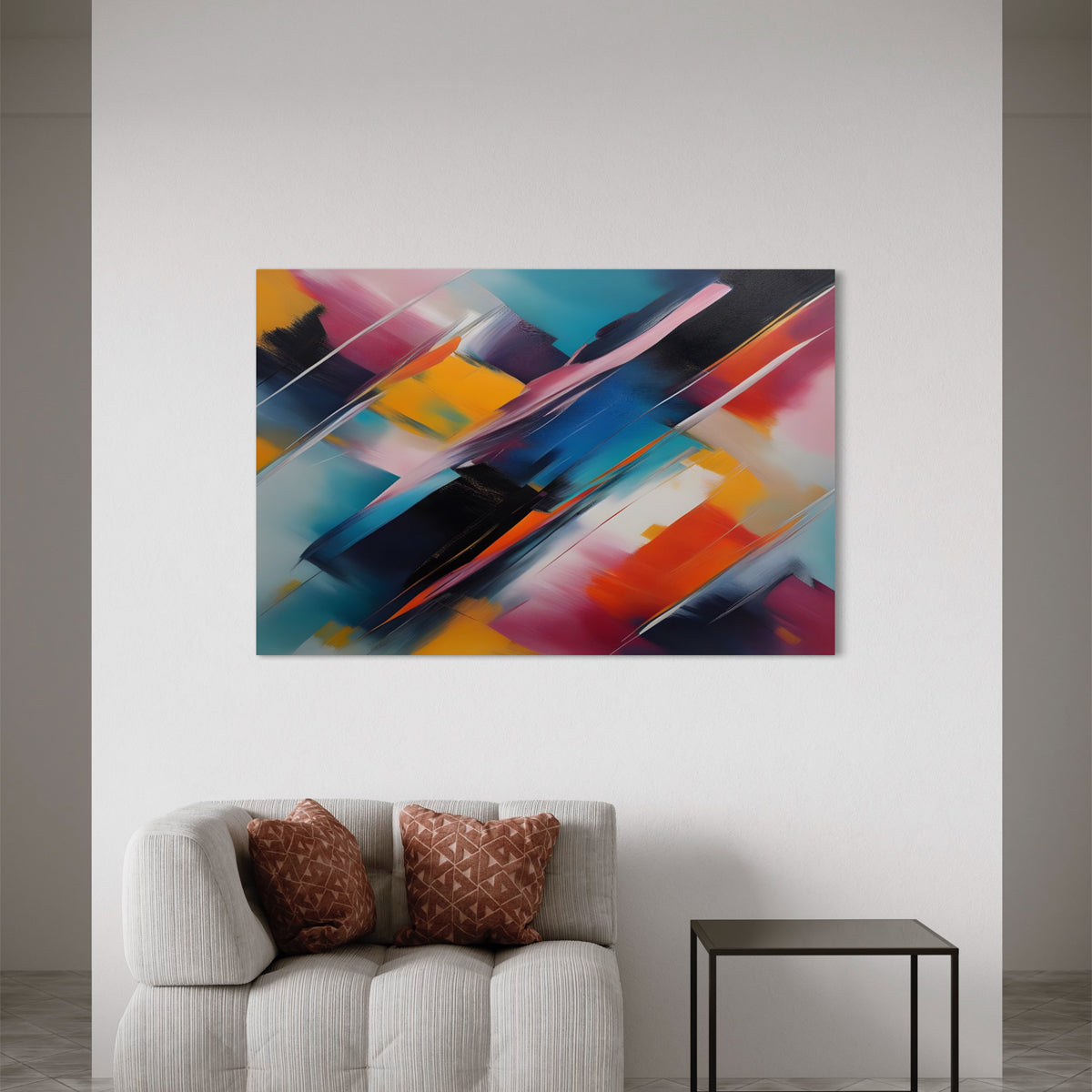 Rhapsody in Color Abstract Canvas - Blanq Canvas